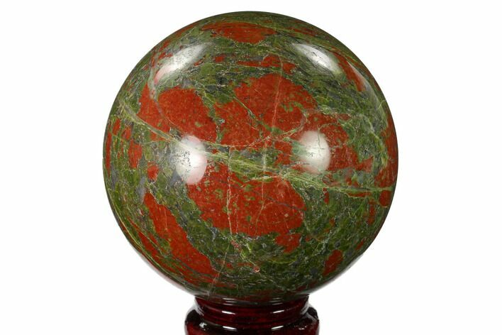 Polished Unakite Sphere - South Africa #151922
